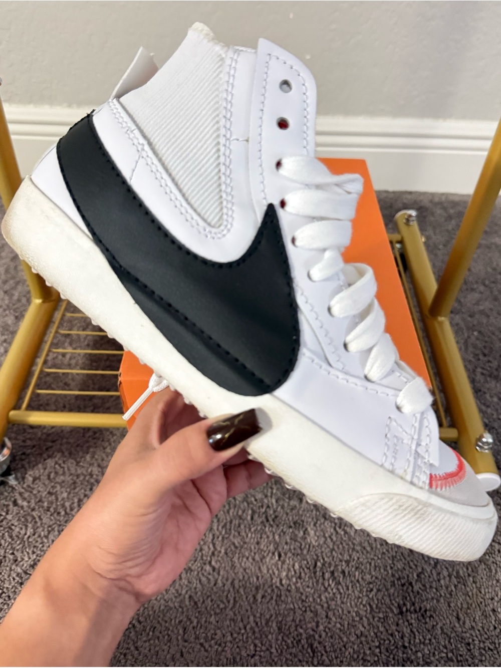 Nike Blazer Mid ’77 Jumbo White Black Men’s 9.5 DD3111-100
